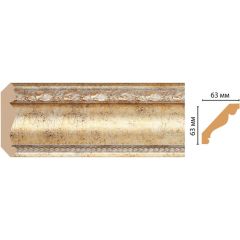 Плинтус потолочный Decomaster (Декомастер) 63х63х2400 мм 146-553
