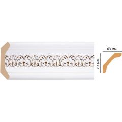 Плинтус потолочный Decomaster (Декомастер) 62х62х2400 мм 168-118