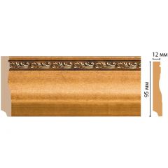 Плинтус напольный Decomaster (Декомастер) 95х12х2400 мм 153-1223