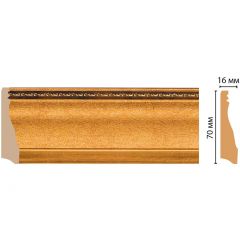Плинтус напольный Decomaster (Декомастер) 70х16х2400 мм 193-1223