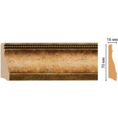 Плинтус напольный Decomaster (Декомастер) 70х16х2400 мм 193-57