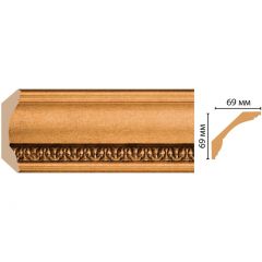 Плинтус потолочный Decomaster (Декомастер) 69х69х2400 мм 100C-1223