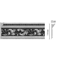 Плинтус потолочный Decomaster (Декомастер) ШК 110х29х2400 мм D225-63