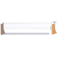 Багет Decomaster (Декомастер) 57х26х2900 мм 553-114 ДМ