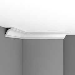 Плинтус потолочный гладкий Decomaster (Декомастер) гибкий 60х60х2400 мм 96110F