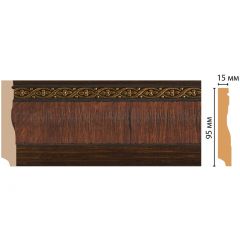 Плинтус напольный Decomaster (Декомастер) 95х12х2400 мм 153-2 ДМ
