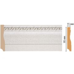 Плинтус напольный Decomaster (Декомастер) 95х12х2400 мм 153-42 ДМ