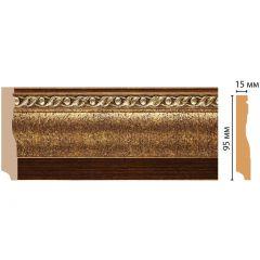 Плинтус напольный Decomaster (Декомастер) 95х12х2400 мм 153-43 ДМ