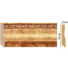 Плинтус напольный Decomaster (Декомастер) 95х12х2400 мм 153-552 ДМ