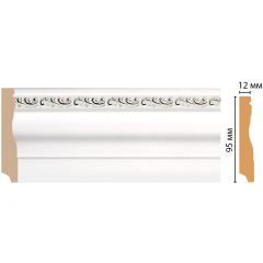 Плинтус напольный Decomaster (Декомастер) 95х12х2400 мм 153-60 ДМ