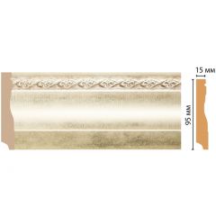 Плинтус напольный Decomaster (Декомастер) 95х12х2400 мм 153-937 ДМ