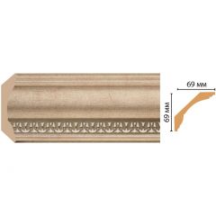 Плинтус потолочный Decomaster (Декомастер) 69х69х2400 мм 100C-59ДМ