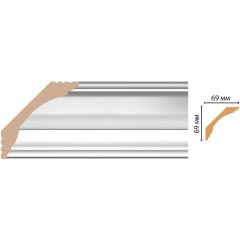 Плинтус потолочный Decomaster (Декомастер) 69х69х2400 мм D100-114ДМ