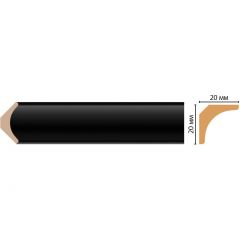 Плинтус потолочный Decomaster (Декомастер) 20х20х2400 мм D133-195ДМ
