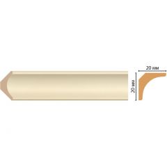 Плинтус потолочный Decomaster (Декомастер) 20х20х2400 мм D133-61ДМ