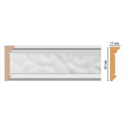 Плинтус потолочный Decomaster (Декомастер) 60х17х2400 мм D216-114 ДМ