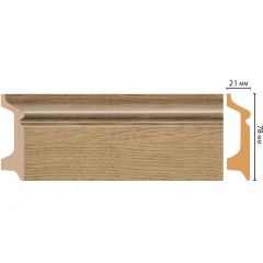 Плинтус напольный Decomaster (Декомастер) 78х21х2400 мм D122-83/16 ДМ