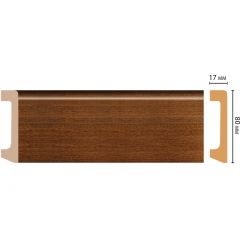 Плинтус Decomaster (Декомастер) 80х17х2400 мм D235-75/20 ДМ