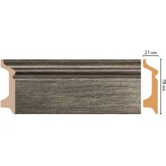 Плинтус напольный Decomaster (Декомастер) 78х21х2400 мм D122-86 ДМ