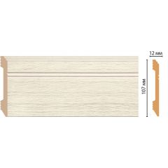 Плинтус напольный Decomaster (Декомастер) 107х12х2400 мм D105-1070ДМ