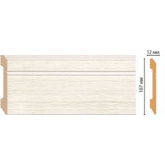 Плинтус напольный Decomaster (Декомастер) 107х12х2400 мм D105-70ДМ