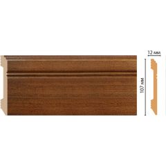 Плинтус напольный Decomaster (Декомастер) 107х12х2400 мм D105-75ДМ