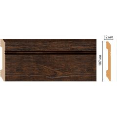 Плинтус напольный Decomaster (Декомастер) 107х12х2400 мм D105-966ДМ