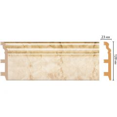 Плинтус напольный Decomaster (Декомастер) 120х23х2400 мм D233-80ДМ