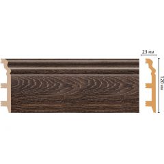 Плинтус напольный Decomaster (Декомастер) 120х23х2400 мм D233-81ДМ