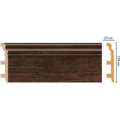 Плинтус напольный Decomaster (Декомастер) 120х23х2400 мм D233-966ДМ