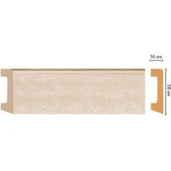Плинтус напольный Decomaster (Декомастер) 58х16х2400 мм D234-18DДМ