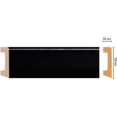 Плинтус напольный Decomaster (Декомастер) 58х16х2400 мм D234-195ДМ