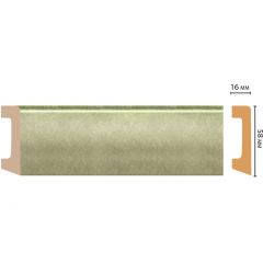 Плинтус напольный Decomaster (Декомастер) 58х16х2400 мм D234-373ДМ