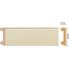 Плинтус напольный Decomaster (Декомастер) 58х16х2400 мм D234-61ДМ