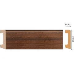 Плинтус напольный Decomaster (Декомастер) 58х16х2400 мм D234-74ДМ