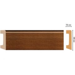 Плинтус напольный Decomaster (Декомастер) 58х16х2400 мм D234-75ДМ