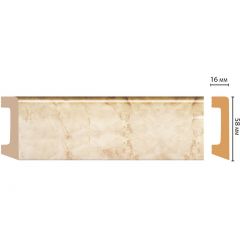 Плинтус напольный Decomaster (Декомастер) 58х16х2400 мм D234-80 ДМ