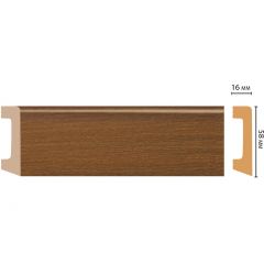 Плинтус напольный Decomaster (Декомастер) 58х16х2400 мм D234-85 ДМ