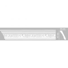 Плинтус потолочный с рисунком Decomaster (Декомастер) гибкий 83х66х2400 мм 95036F