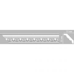 Плинтус потолочный с рисунком Decomaster (Декомастер) гибкий 55х55х2400 мм 95613F