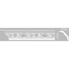 Плинтус потолочный с рисунком Decomaster (Декомастер) 78х60х2400 мм 95614