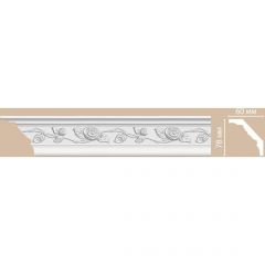 Плинтус потолочный с рисунком Decomaster (Декомастер) 2М СП 78х60х2000 мм 95614