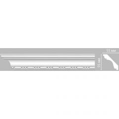 Плинтус потолочный с рисунком Decomaster (Декомастер) 55х55х2400 мм 95628