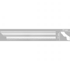 Плинтус потолочный с рисунком Decomaster (Декомастер) гибкий 35х35х2400 мм 95637F