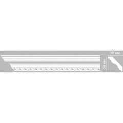 Плинтус потолочный с рисунком Decomaster (Декомастер) гибкий 50х50х2400 мм 95638F