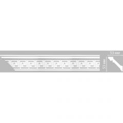 Плинтус потолочный с рисунком Decomaster (Декомастер) гибкий 53х53х2400 мм 95655F