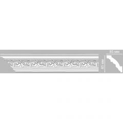 Плинтус потолочный с рисунком Decomaster (Декомастер) 85х85х2400 мм 95777