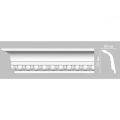 Плинтус потолочный с рисунком Decomaster (Декомастер) 150х80х2400 мм DT-168