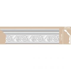 Плинтус потолочный с рисунком Decomaster (Декомастер) 143х60х2400 мм DT-303