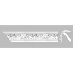 Плинтус потолочный с рисунком Decomaster (Декомастер) 93х90х2400 мм DT-9816